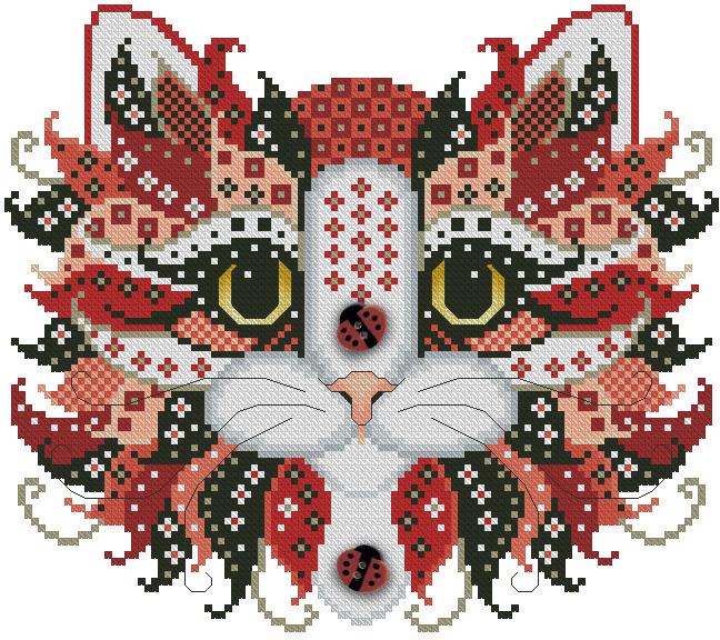 Colorful Cats Ladybug